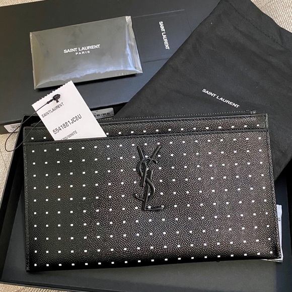 saint laurent zip pouch
